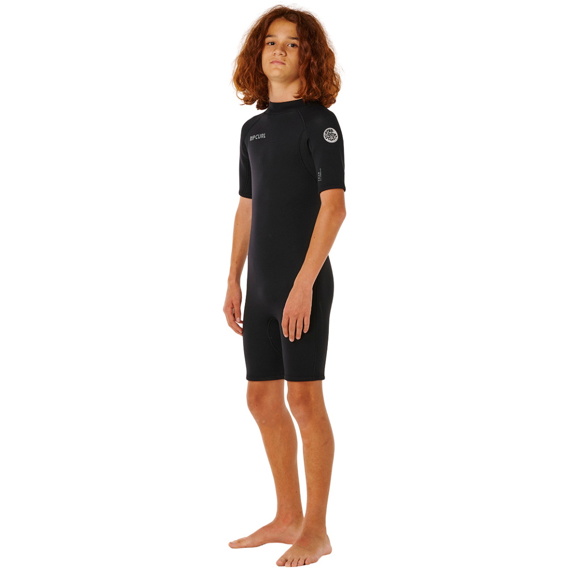 2026 Rip Curl Enfants Trad 2/2mm Back Zip Shorty Combinaison Néoprène 11KBSP - Black